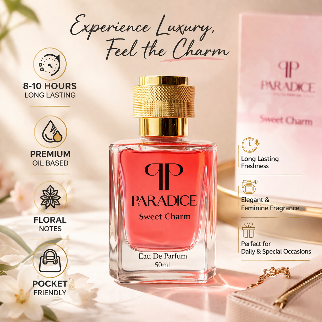 Sweet Charm – Fruity Floral Perfume for Women | Irresistible Scent (50ml)