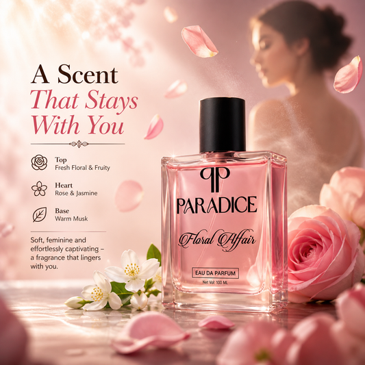 Floral Affair Perfume 100ml Luxury Edition - Exquisite Elegant Fragrance -  Paradice Perfumes