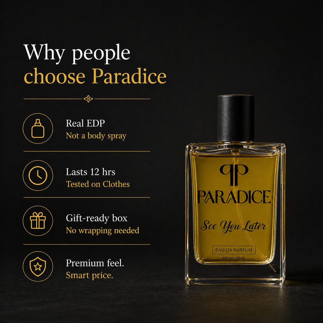 See You Later Premium Unisex Perfume 100ml | Luxury Edition for Distinctive Elegance