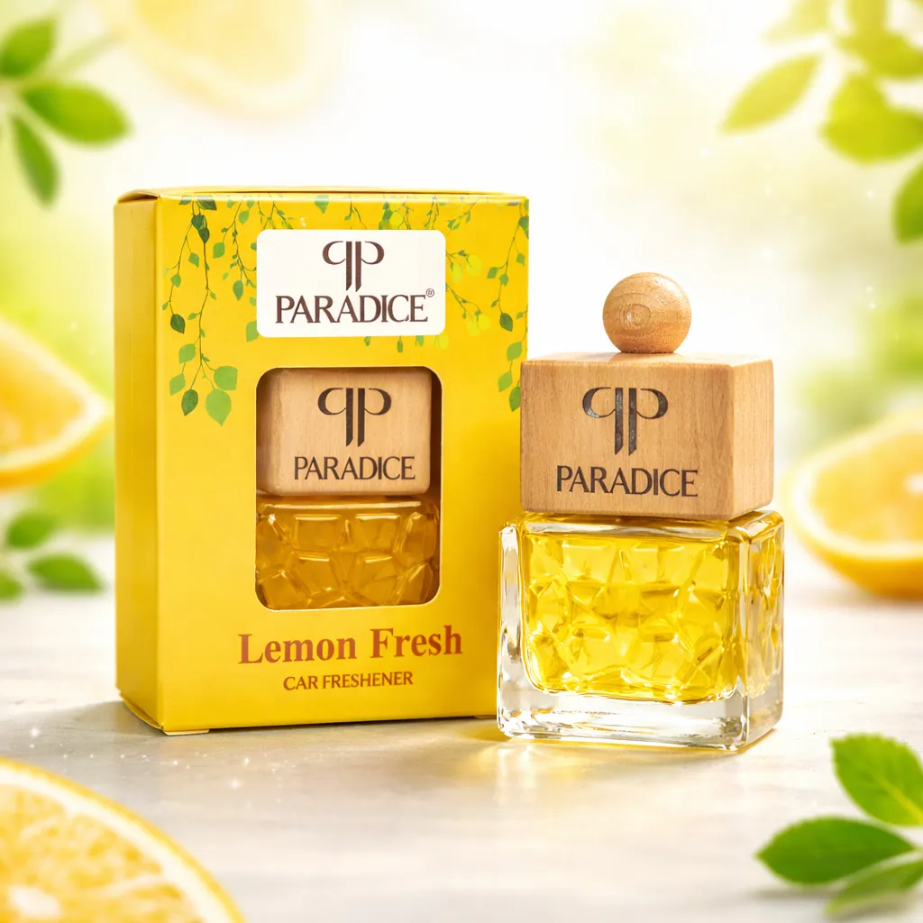 Lemon Car Hanging Perfume 10ML – Citrus Fresh Car Air Freshener